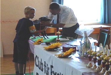 Christoph und Vicky beim Juniorhandling