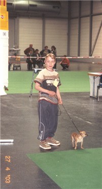 Christoph und Piggy beim Juniorhandling AK1